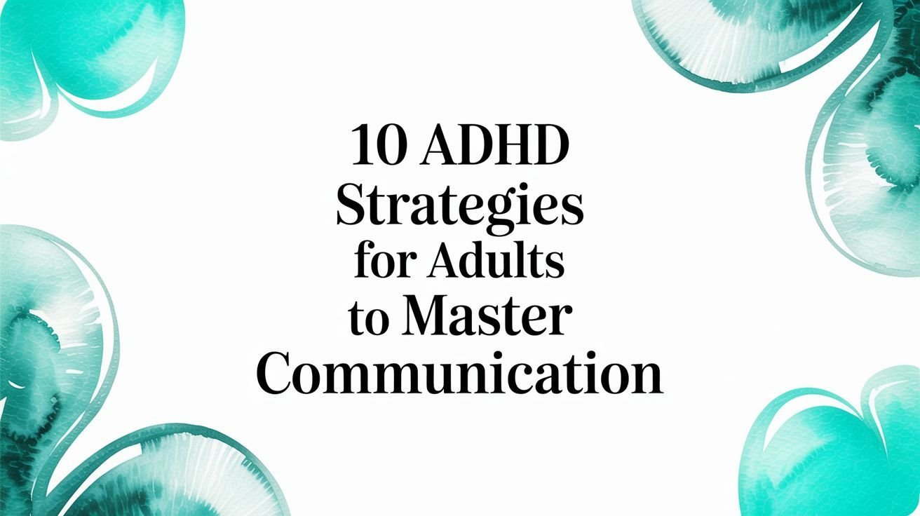 10 Advanced ADHD Communication Strategies for Adults (2026 Edition)