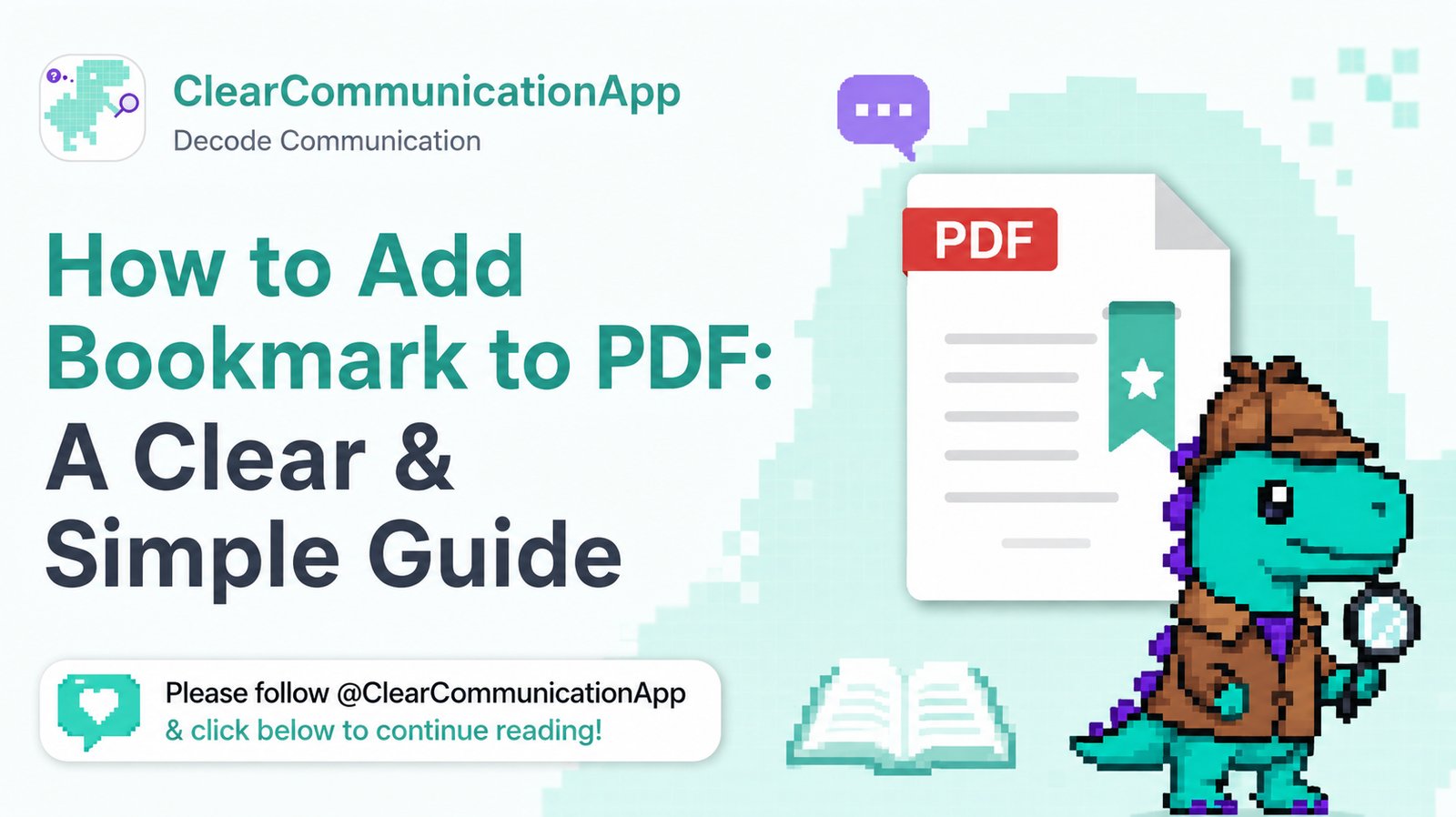 How to Add Bookmark to PDF: A Clear & Simple Guide