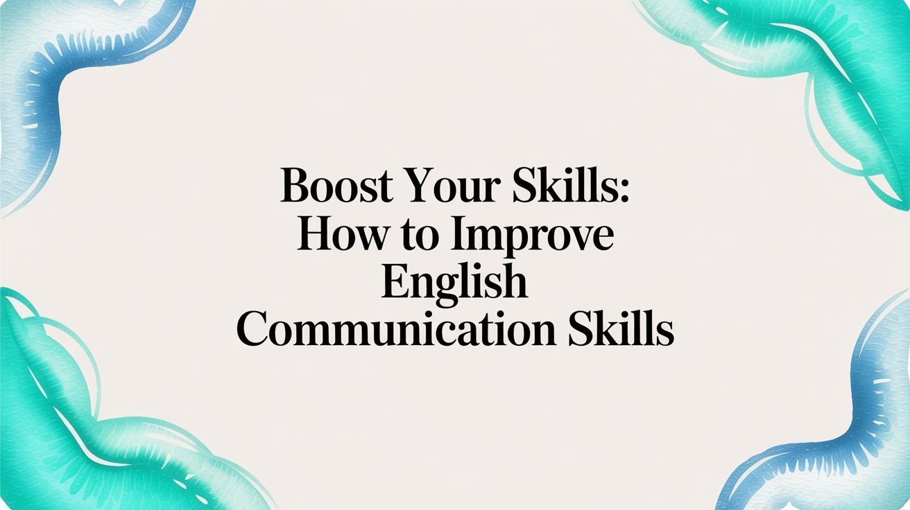 Boost Your Skills: How to Improve English Communication Skills