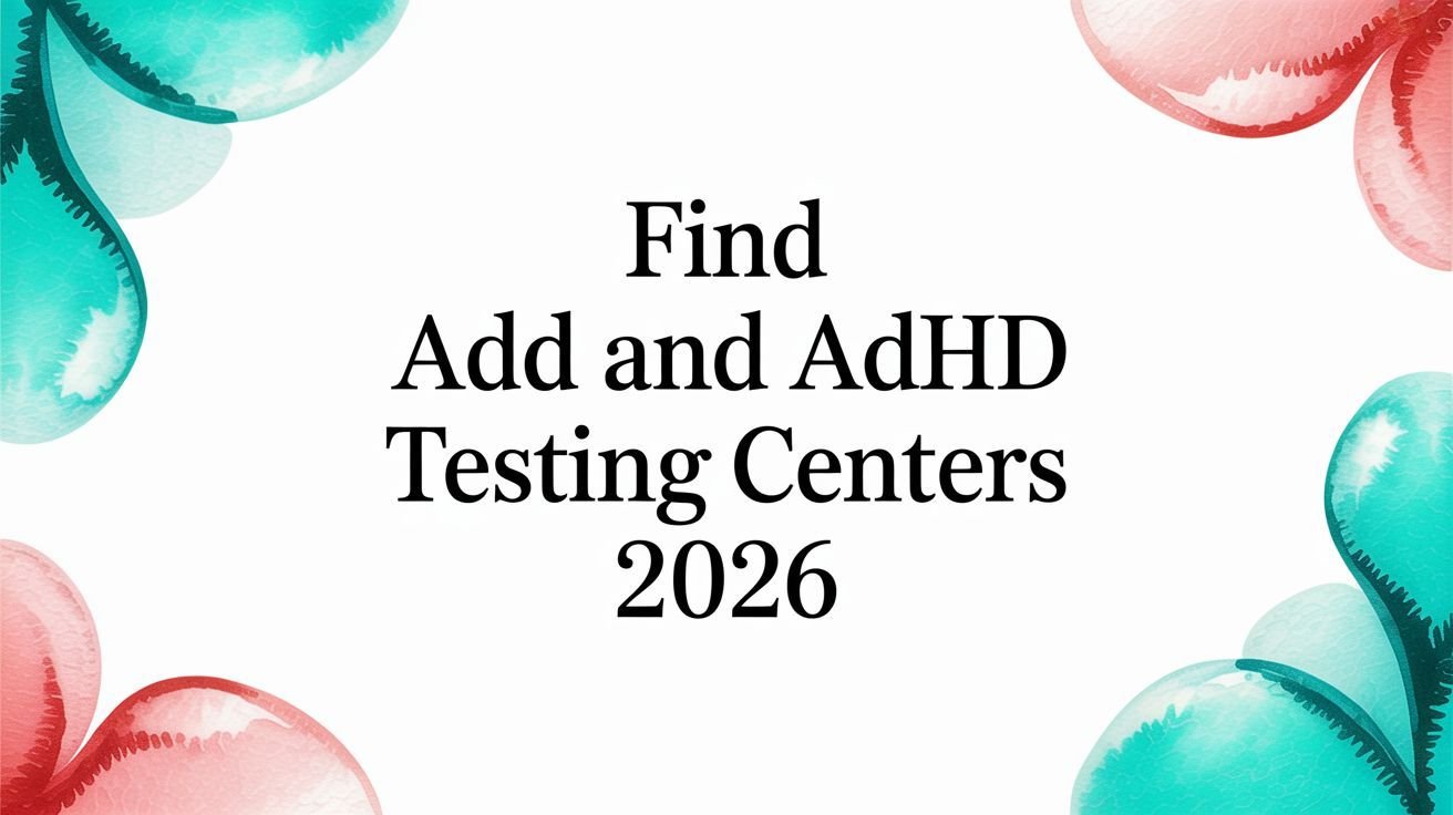 Find ADD and ADHD Testing Centers 2026